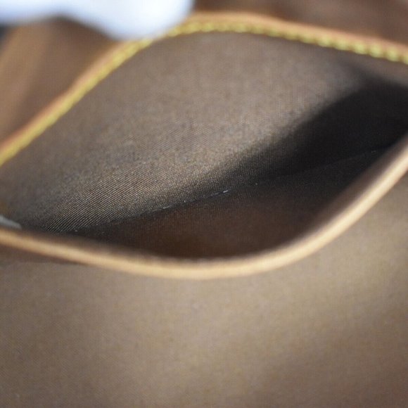 LOUIS VUITTON LV Logo Alma Hand Bag Monogram Leather Brown France - Picture 16 of 16